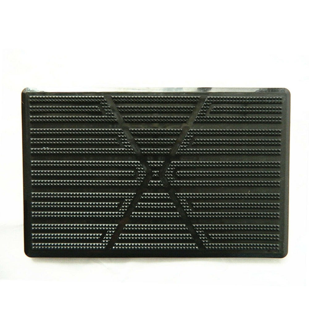 Car Carpet Plate Floor Pad Heel Foot Mat Pedal Patch Black PVC Waterproof Auto A