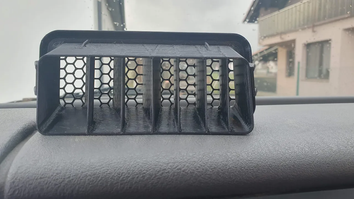 1Pc Dashboard Black Vent Grill Cover Windscreen Dash ABS For VW Transporter T4 M