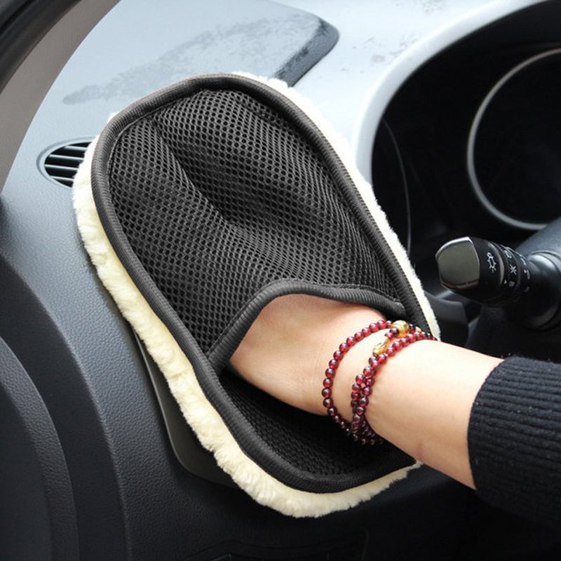 1pcs Auto Car Washing Glove Cleaning Microfiber Wool Soft Car Cleaning glove Mot