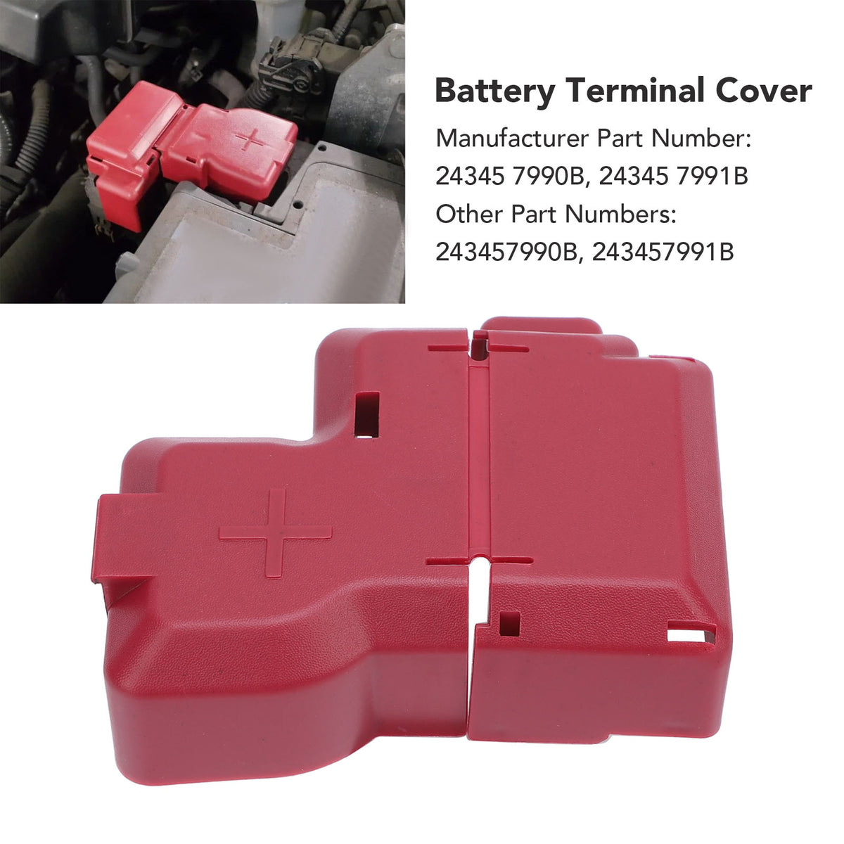 Battery Terminal Protector Cover 243457990B Top Post Plastic Battery Terminal Pr