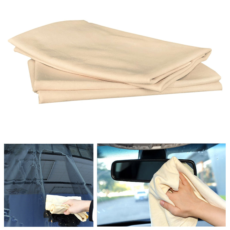 Natural Chamois Leather Car Washing Towels Super Absorbent Car Home Window Glass