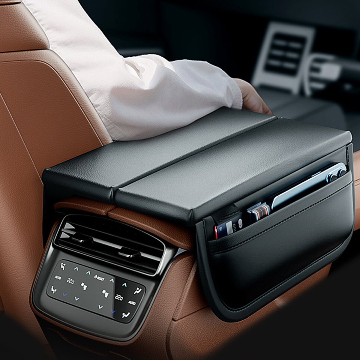 Car Armrest Cover Auto Center Console Cover Universal Automobile Accessories Pro