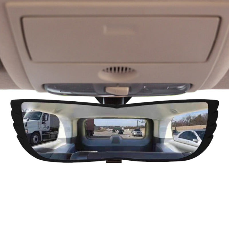 1 PC Car Interior Rear View Mirror Wide Angle Panoramic Assisting Anti-glare Lar