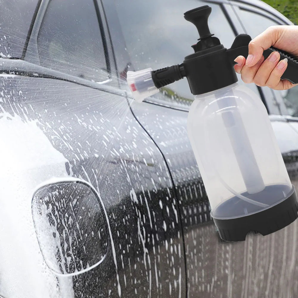 High-Pressure Handheld Car Washer - Foam Dispenser - Manual Operation, Portable,