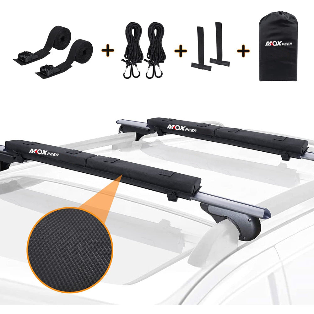 Car Soft Roof Rack Pads Set Easy Installation Portable with Tie Down Straps and
