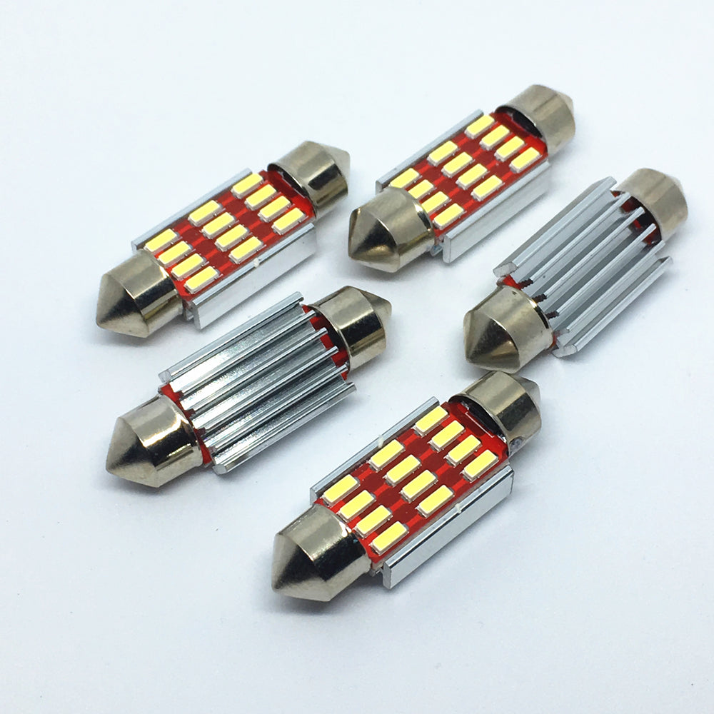 10pcs Car Festoon Lights 31mm 36mm 39mm 41mm Reading Lights Auto Interior Dome L
