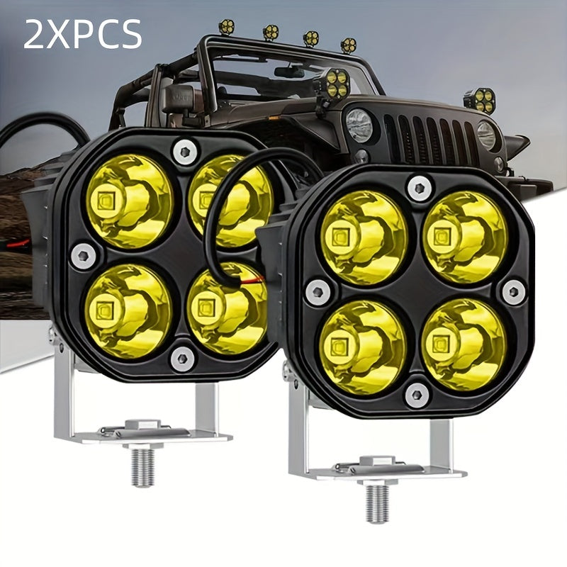 LED Work Light Led Pods Light Bar Yellow 3inch 40W Off Road Lights, Driving Fog