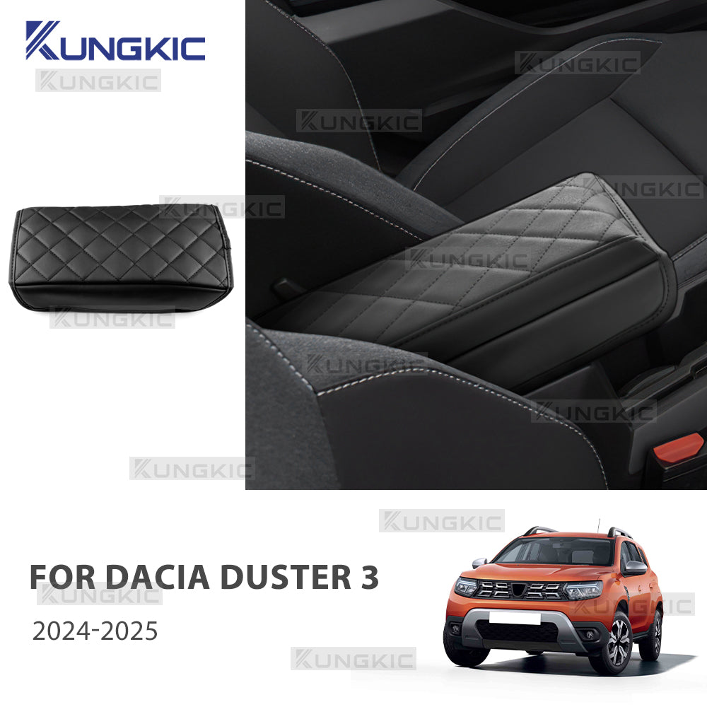 Car Armrest Box Cover Pad For Dacia Duster 3 2024 2025 2026 Central Control Armr
