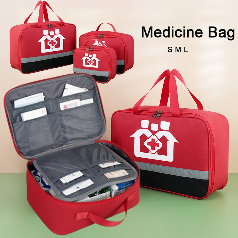 Portable Medicine Bag, Durable Medical Kits Bag With Zipper, Travel Drugs Storag