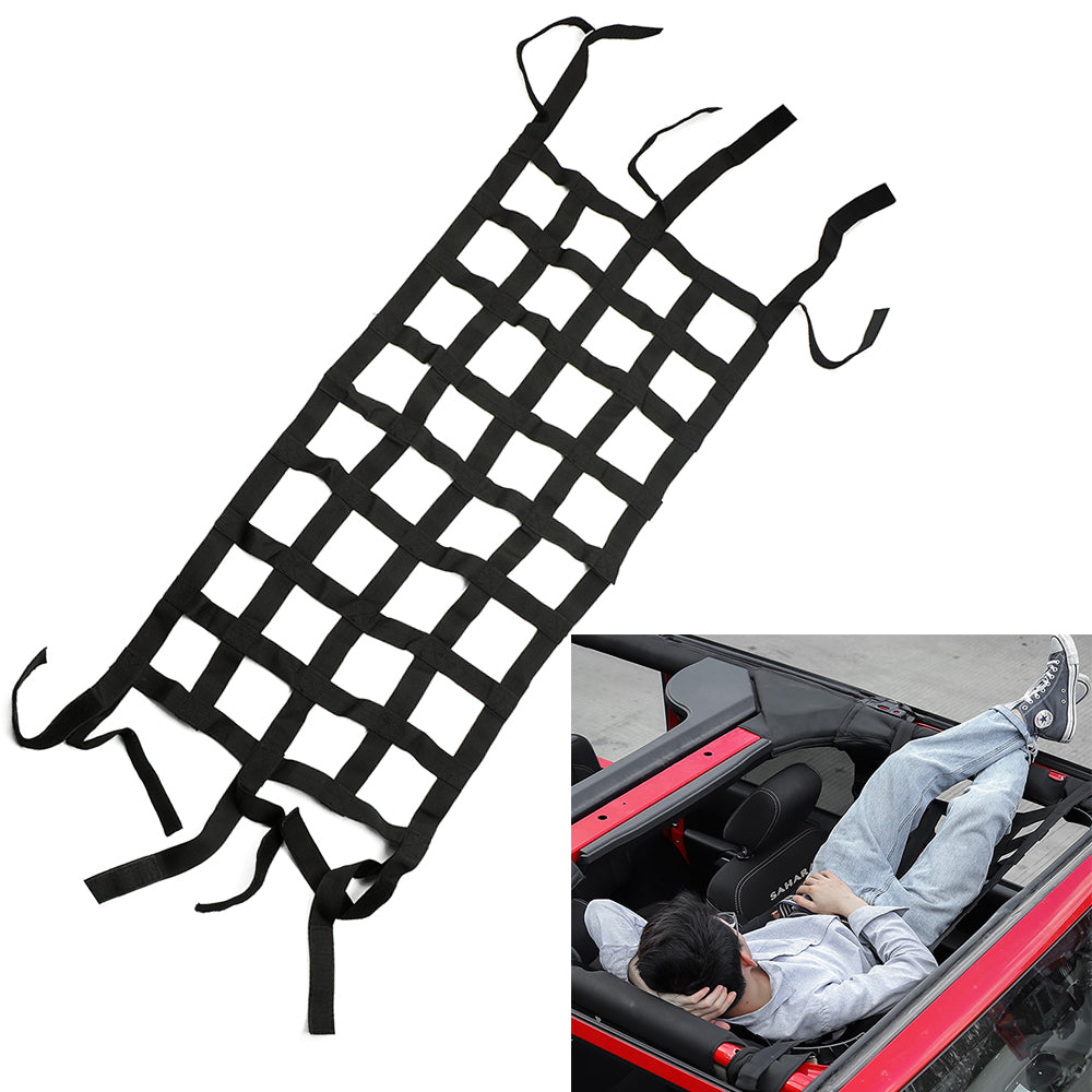 Mesh Cargo Net For Jeep Wrangler Multifunction Car Roof Storage Net Tail Box Net
