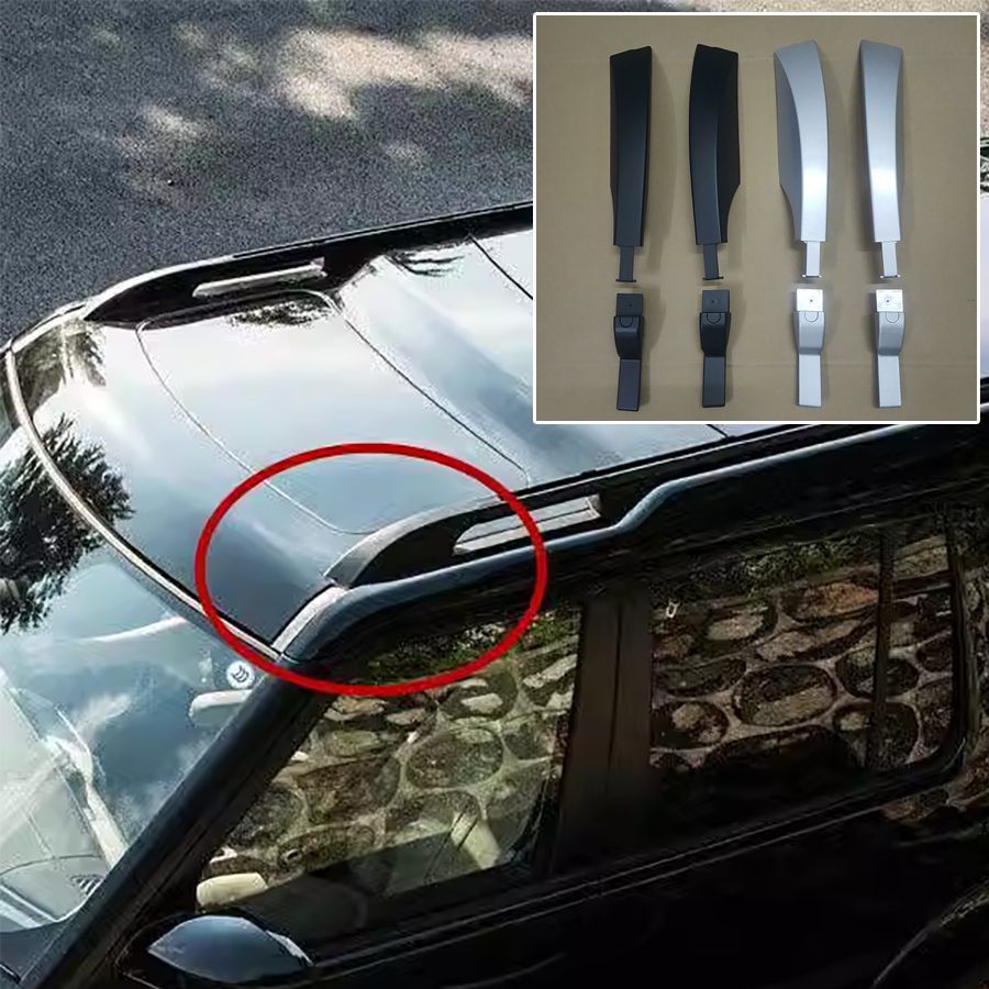 1Pc Roof Luggage Rack Cover Roof Bar Roof Rail End Shell Cap Protector For Land