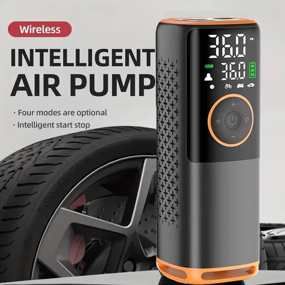 Portable Tire Inflator Rechargeable Electric Inflator For Car Bicycle Digital Ai