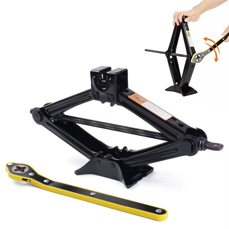 Car Jack 0.8T/1T/2T Portable Scissor Jack Labor Saving Hand Cranked For Tire Rep