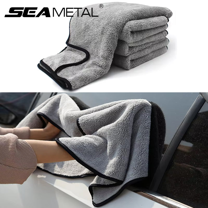 SEAMETAL Ultra-Soft Car Wash Towel Microfiber High Water Absorption Cleaning Dry