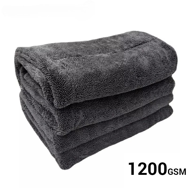 1200GSM Car Wash Towel Microfiber Double-Sided Ultra Absorbent Cleaning Drying C