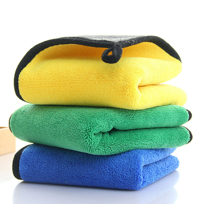 Car Wash Towel 2/3pcs Microfiber Super Absorbency Car Cleaning Cloth Drying Doub