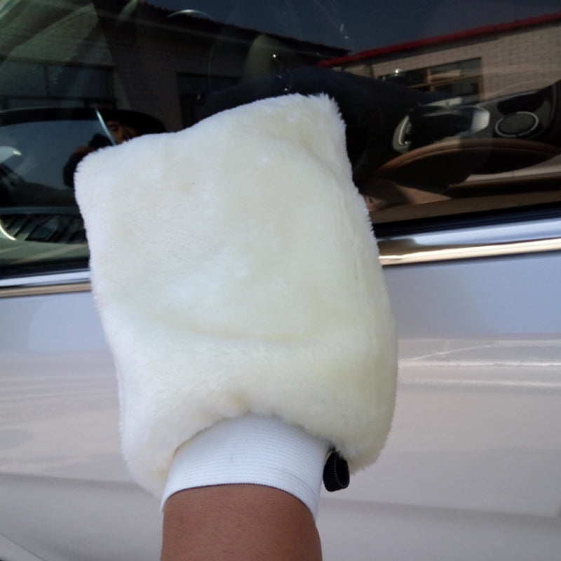 1 Pcs Wool Soft Car Washing Gloves Cleaning Brush Microfiber Plush Mitt Car Wash