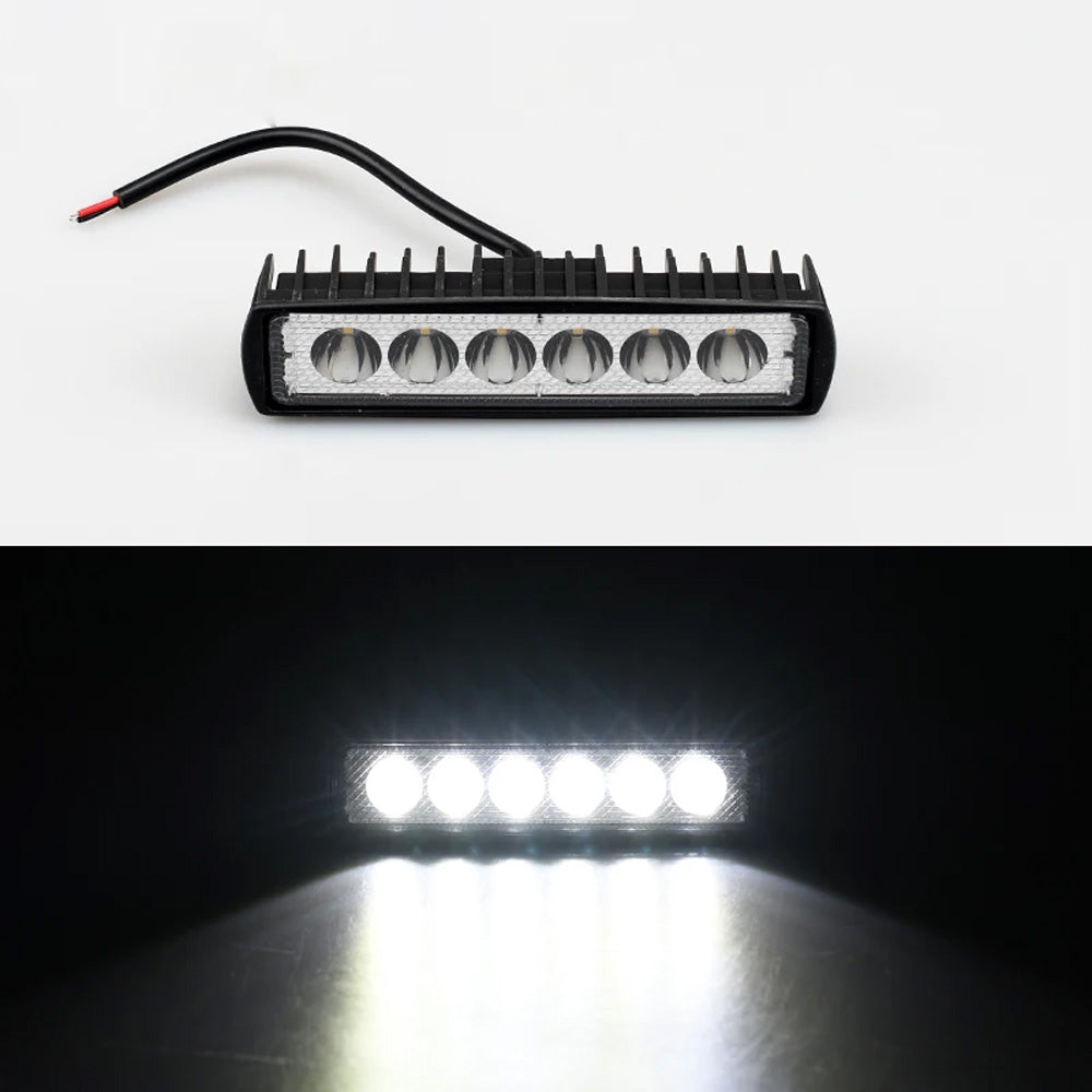 6 LED Motocycle Work Light High Bright Spotlight Offroad Automobile Truck Drivin