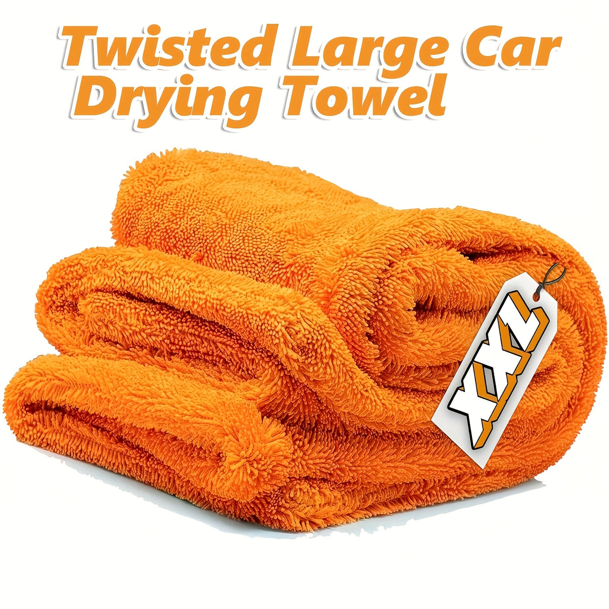 XXL Large Car Cleaning Towel - Super Absorbent Durable Velvet Microfiber Fabric,