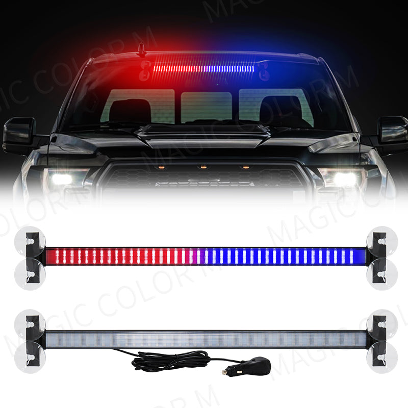LED Strobe Police Lights For Auto Emergency Grill Warning Lamp 80 led Windshield