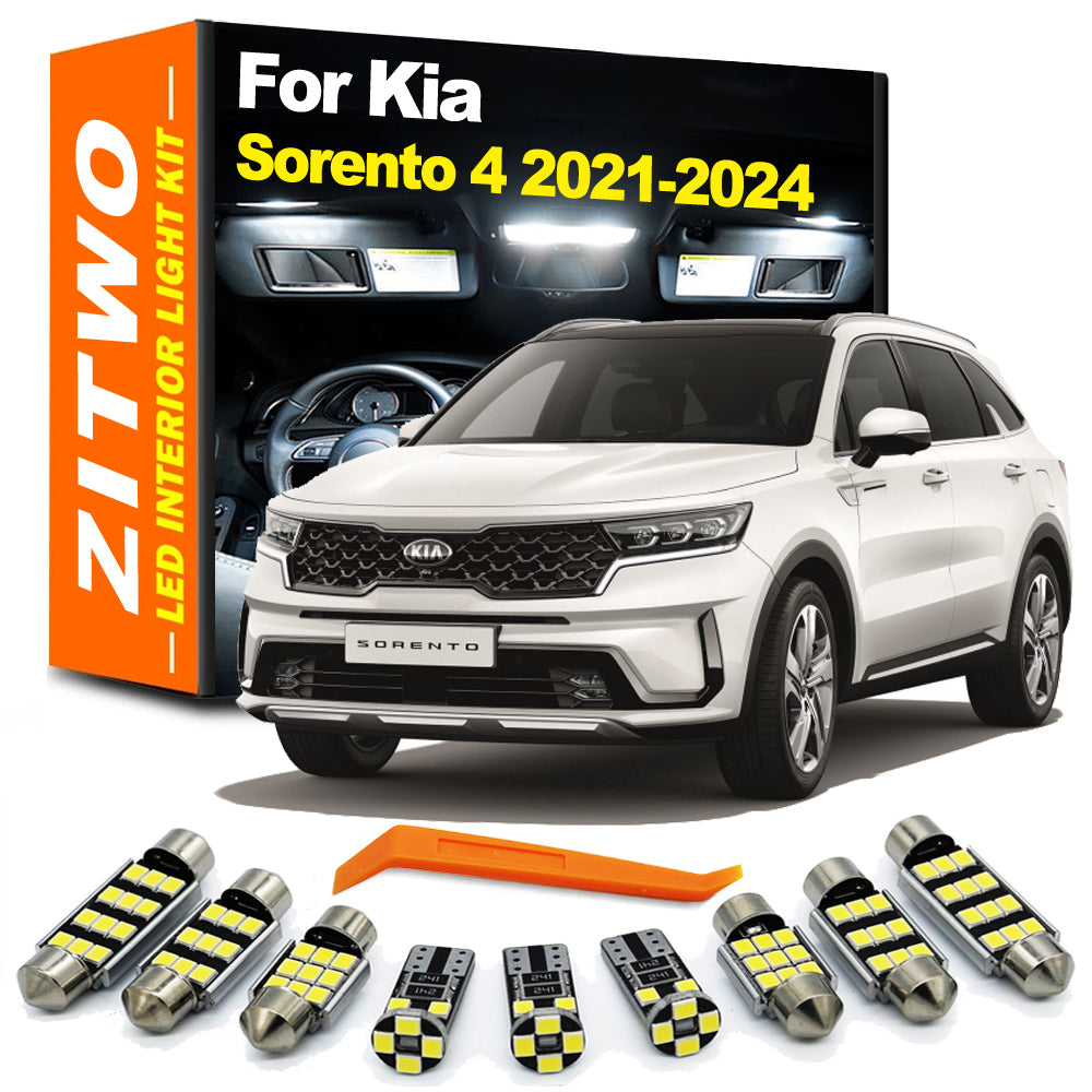 ZITWO 10Pcs For New Kia Sorento MK4 4 IV MQ4 2021 2022 2023 2024 Car Bulbs LED I