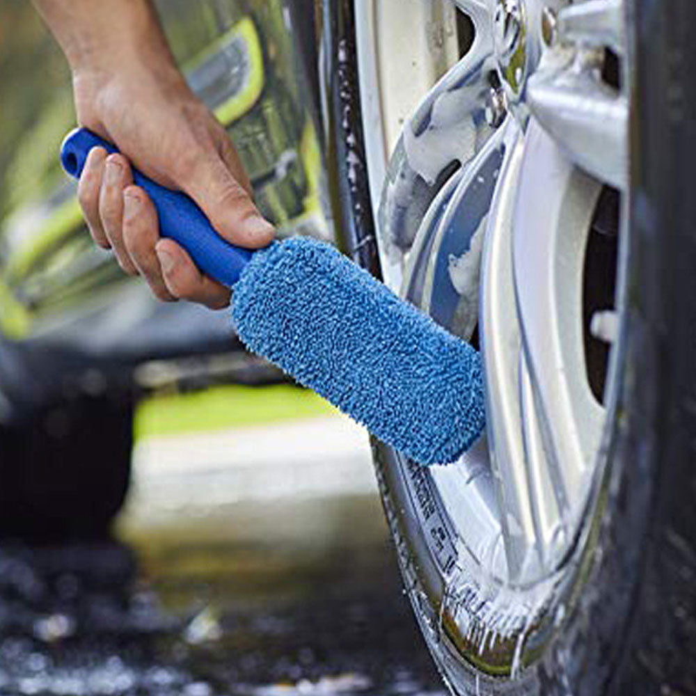 Car Wheel Wash Cleaning Car Wash Portable Microfiber Wheel Tire Rim Brush for Ca