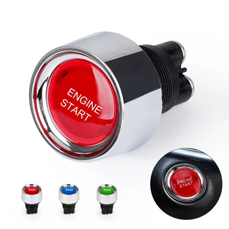 Car Engine Start Ignition Switch 12V 50A 3 Pin SPST Momentary Keyless Push Butto