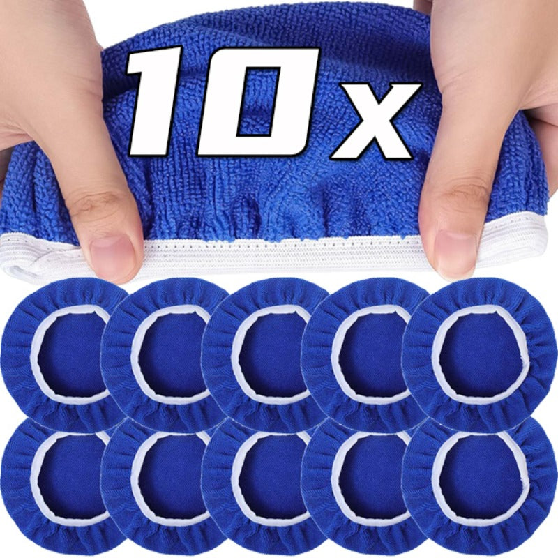 5-10inches Car Microfiber Polisher Pad Wash Buffer Waxing Sleeve Bonnet Polishin