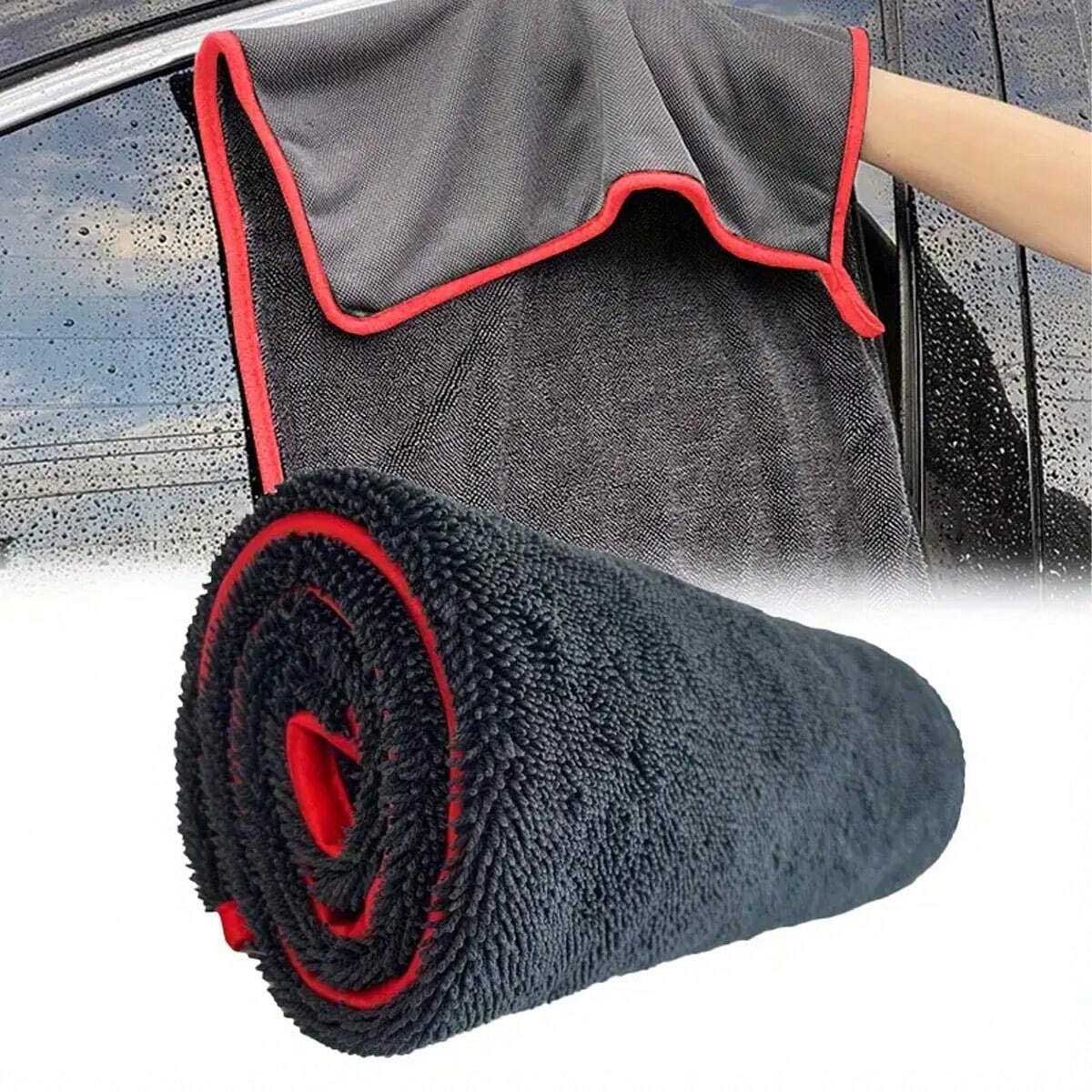Super absorbent microfiber car towel, compact design, strong water absorption, s