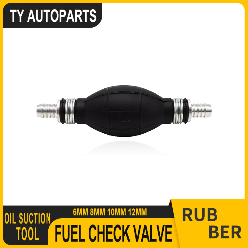Rubber Aluminum Manual Fuel Pump Hand Primer Oil Gasoline Petrol Diesel Liquid T