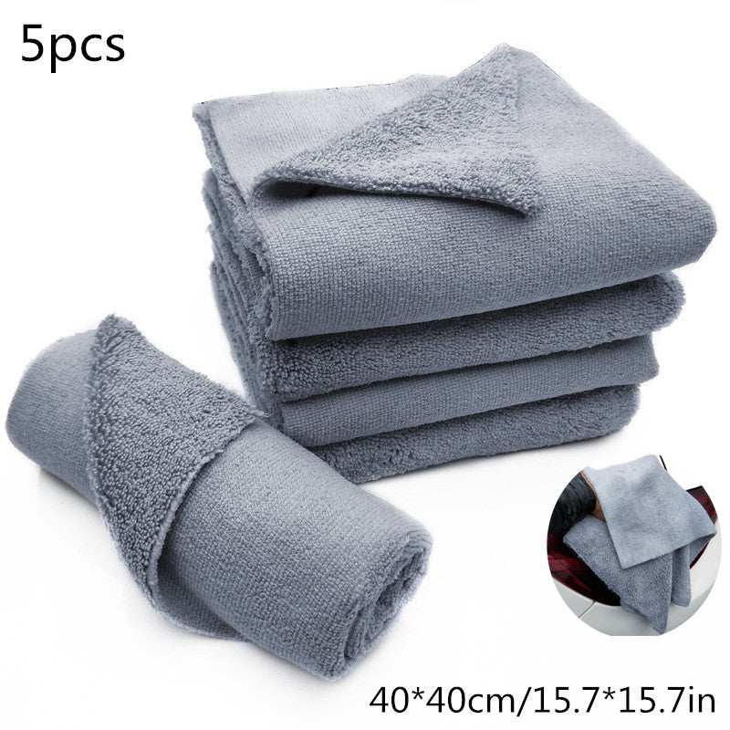 5pcs Car Wash Microfiber Towel Car Cleaning Drying Cloth Car Care Cloth Microfib