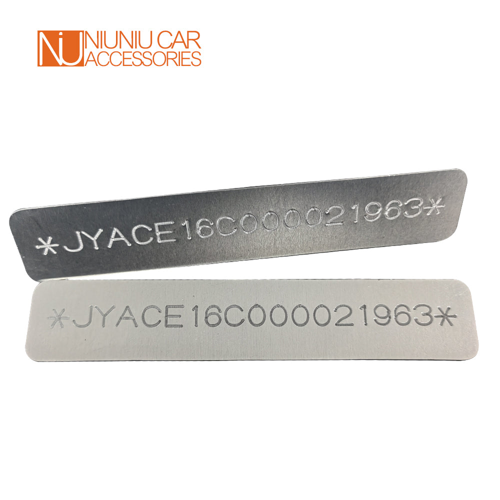 100 X 15MM Stamped Aluminu VIN HIN Number Serial Date Model ID TAG Identificatio