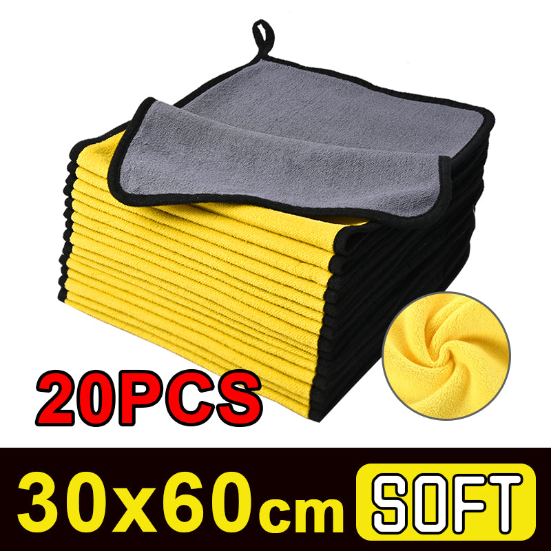 5/10/15/20pc Microfiber Car Cleaning Towel/ Multipurpose High Water Absorption C