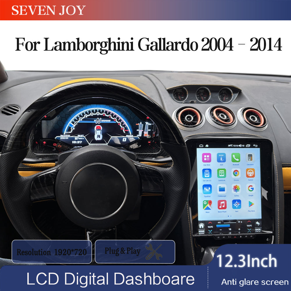 Carplay Android Auto + Digital dashboard For Lamborghini Gallardo 2004~2014 Spee