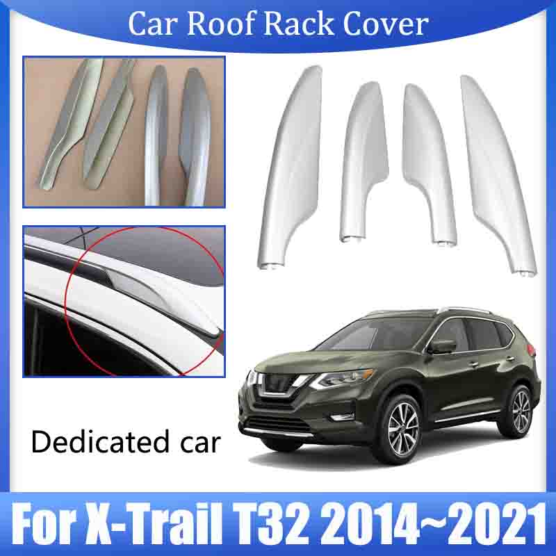 for Nissan X-Trail T32 2014 2015 2016 2017~2021 Rogue Car Roof Rack Cover Silver