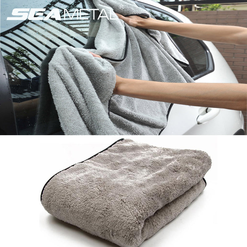 SEAMETAL Microfiber Auto Wash Towel Super Absorbency Car Cleaning Drying Towel M