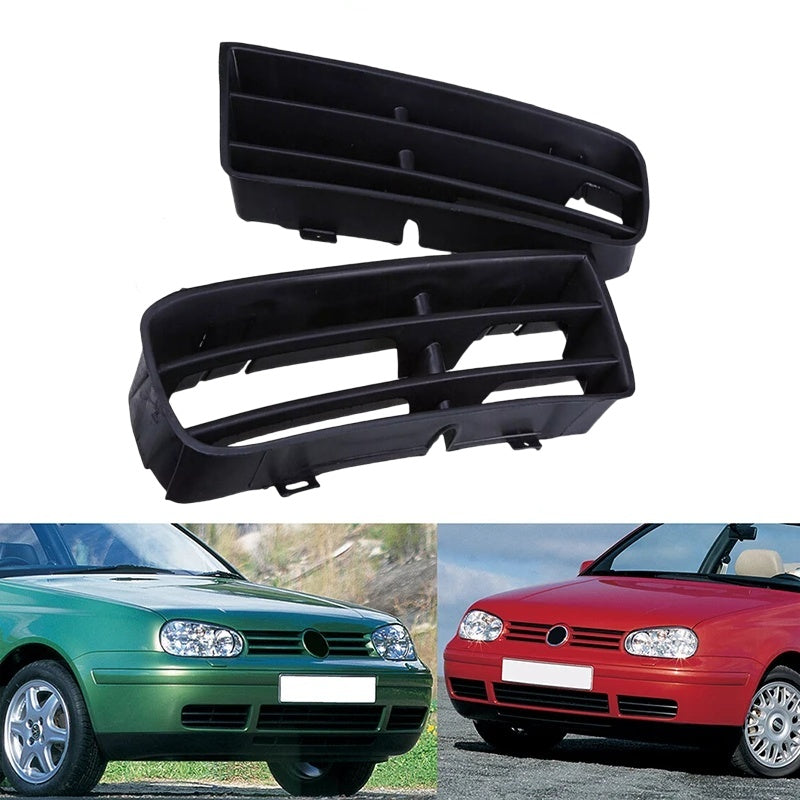 Car Fog Lights Grill Cover Bumper Lower Grille Racing Grills For VW Golf MK4 GTI