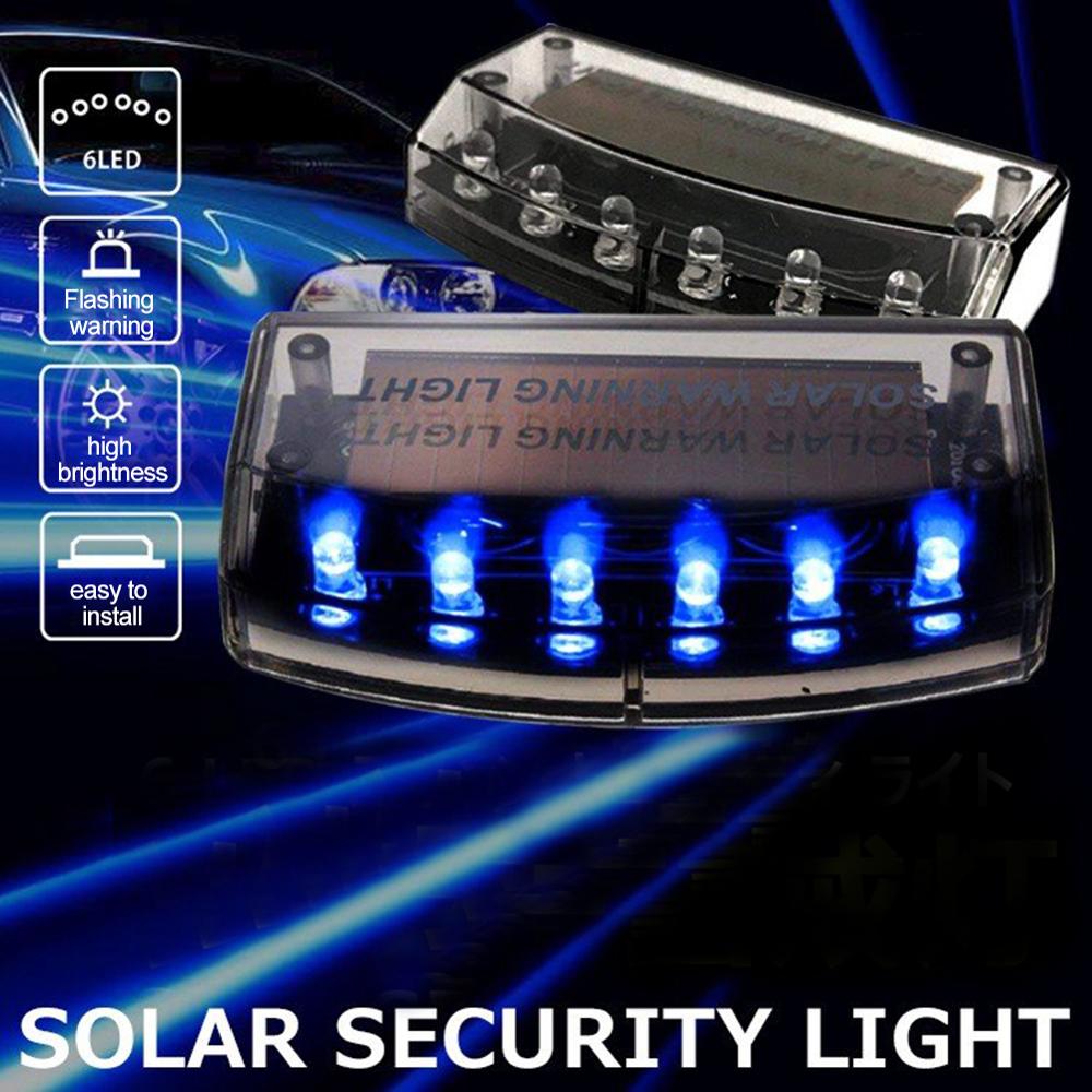 2019 NEW Universal Alarm Lamp Car Solar Power Simulated Alarm Warning Strobe Lig