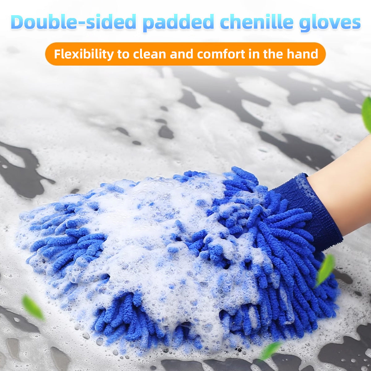 All-Around Car Interior and Exterior Cleaning Cloth Microfiber 3-in-1 Polishing