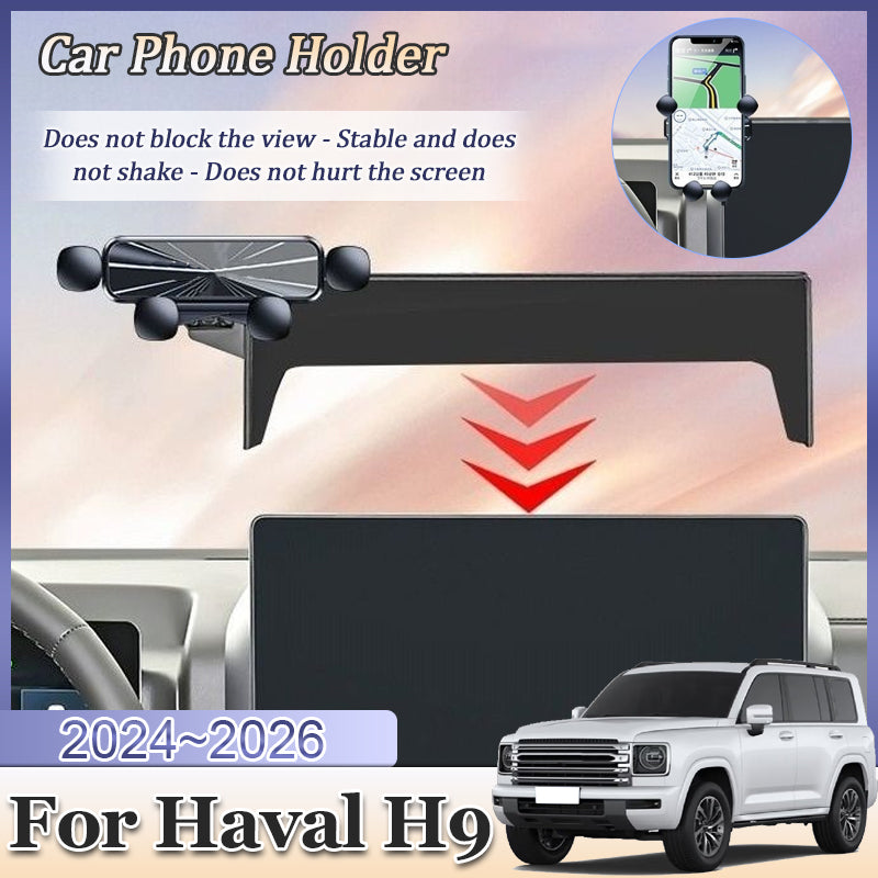 Car Mobile Phone Holder for Great Wall GWM Haval H9 MK2 II 2024 2025 2026 Bracke