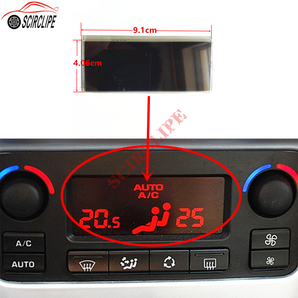 Car ACC Lcd Panel Module Display Monitors Pixel Repair Red background Air Condit