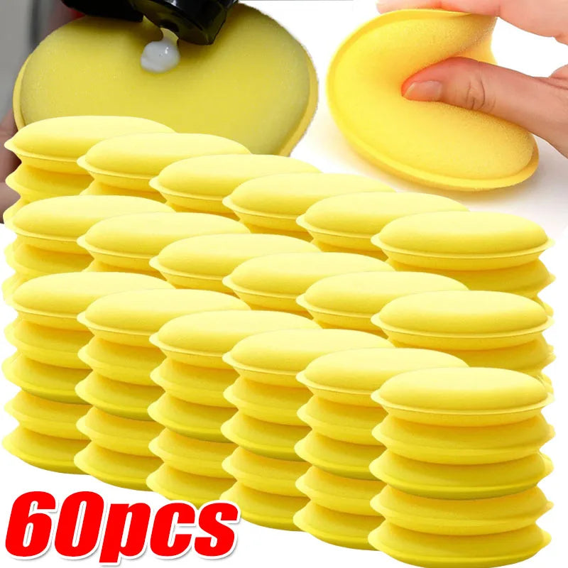 Car Waxing Foam Polish Sponges Applicator Detail Washing Pads Wax Soft Sponge Cl