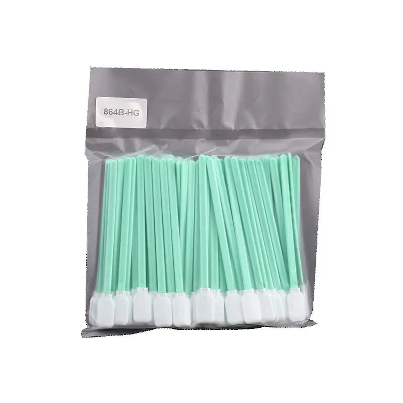 50PCS Cleaning Sponge Cloth Swabs Polyester Fibre Single Side Double Layer Cloth