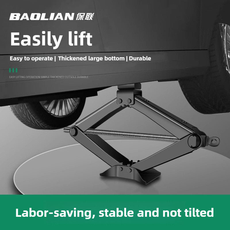 BAOLIAN Car Scissor Jack 3T Auto Emergency Lift Stand Labor-Saving Repair & Tire