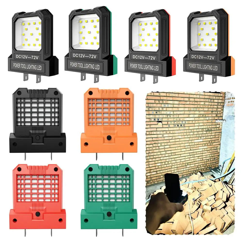 LED Work Light for 12-85V Li-ion Battery, Universal Floodlight for Auto Repair &
