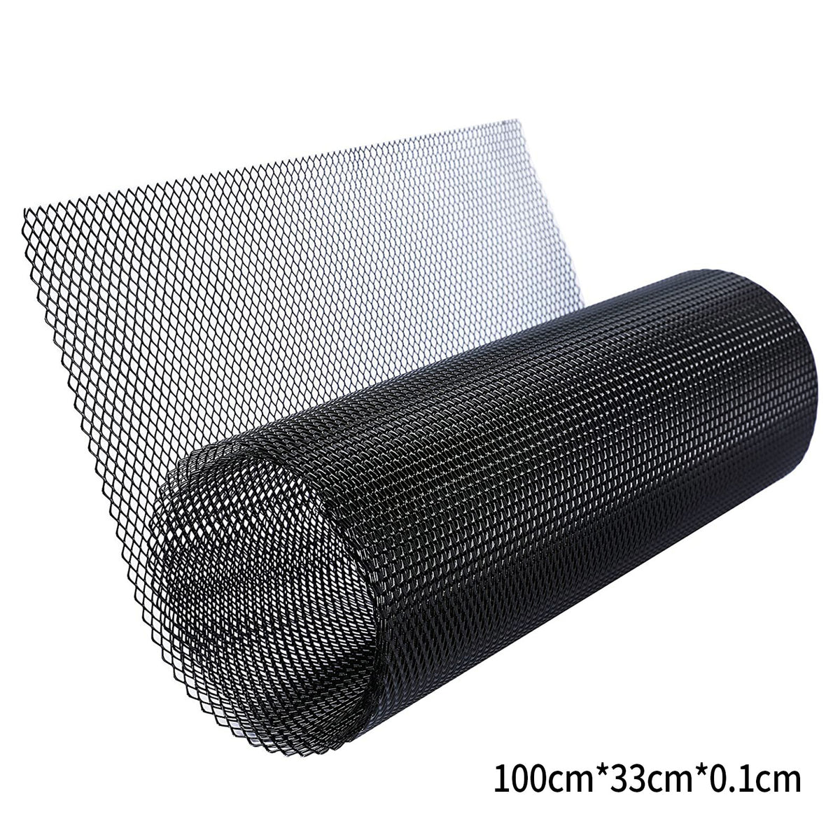 Car Grill Mesh Sheet Black Painted Aluminum Alloy Grille Mesh Roll Automotive Gr