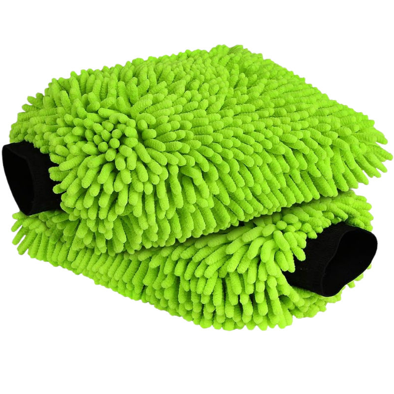 Microfiber Car Wash Gloves, Scratch-Free Lint-Free Mitts for Auto Motorcycle, Ab