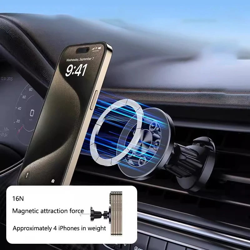 Car Phone Holder MagSafe Auto Mount Air Vent Magnetic Phone Bracket Car Hands Fr