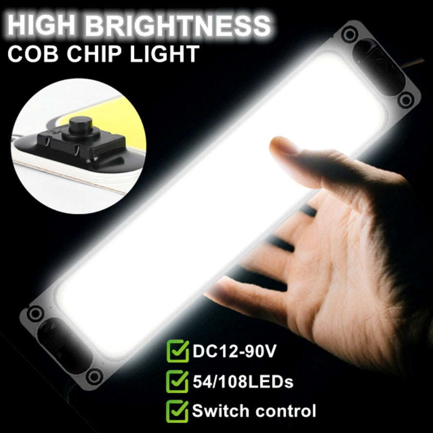2/1PCS LED Car with Switch Reading Night Light 12-90V Interior Light Ceiling Lam