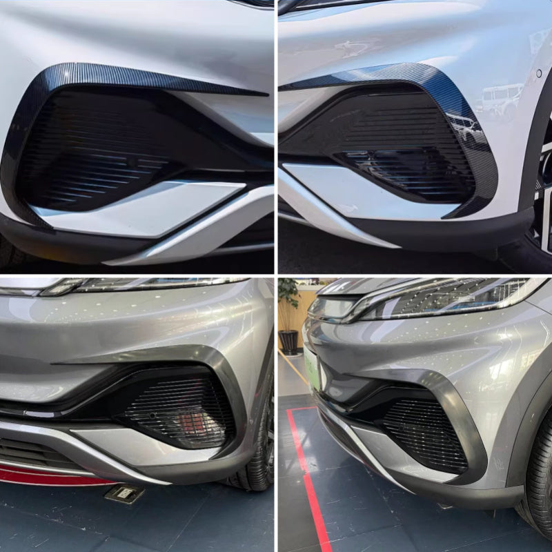For BYD Yuan plus Atto3 2021-2024 Car Chrome Decoration Front Lower Bumper Grill